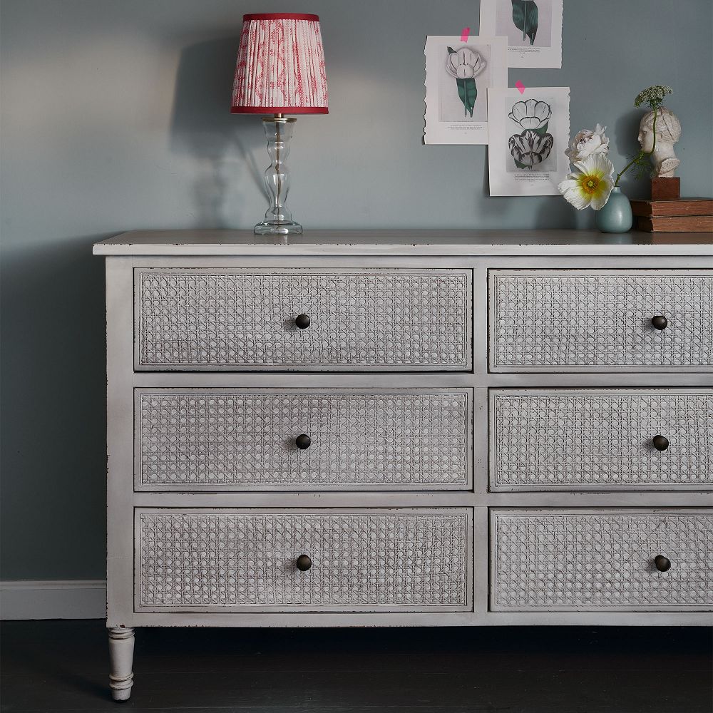 Verbena Cane Wide Dresser