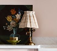 Floral Brass Table Lamp