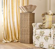 Lila Rattan Pedestal