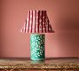 Ikat Stripe Jacquard Taper Lamp Shade