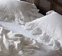 Linen Ruffle Crochet Shams, Set of 2