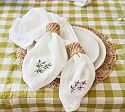 Embroidered Floral Motif Napkin Set, Lilac, Set of 4
