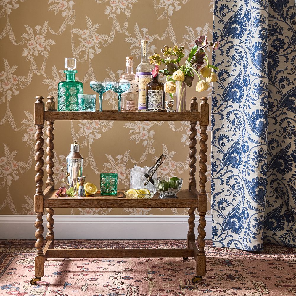Liona Twisted Bar Cart