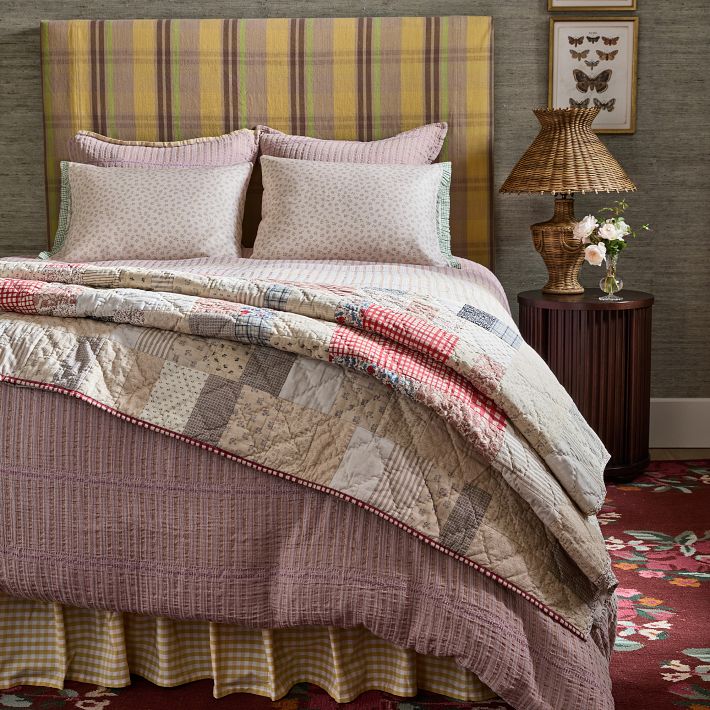 Gingham Bed Skirt Greenrow