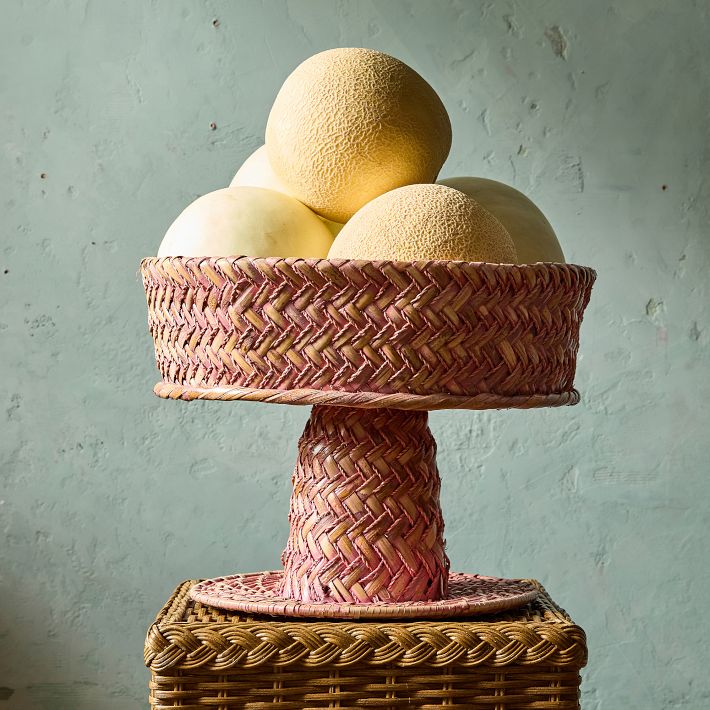 Matilda Hand-Woven Pedestal Bowl