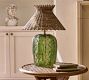 Laurel Floral Glass Table Lamp