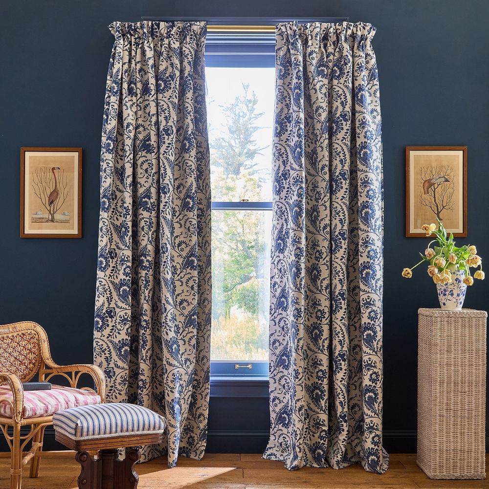 Wildflower Jacquard Pleated Curtain