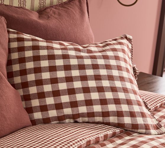 Reversible Gingham Shams