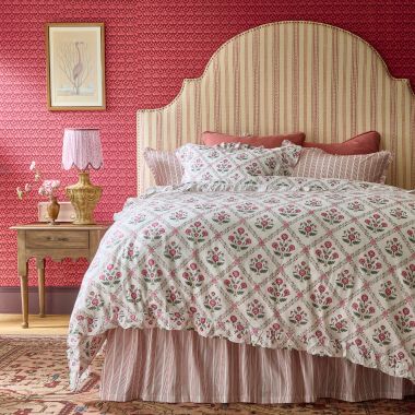 Pink Print &amp; Pattern Bedroom