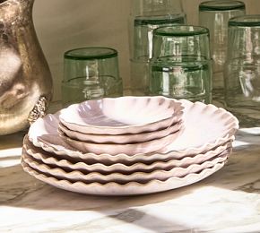 Pink Celeste Recycled Dessert Plate, Set of 4