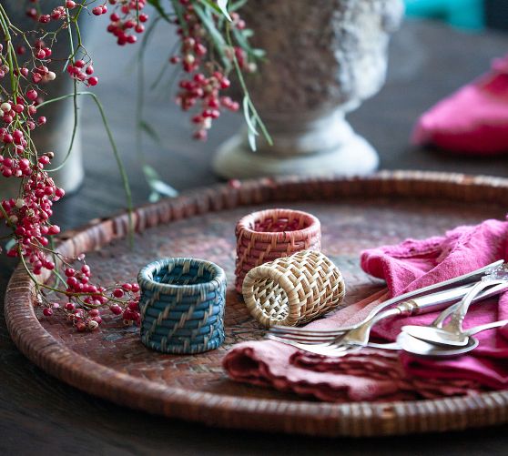 Colorful Woven Napkin Rings