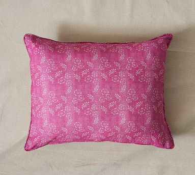 Printed Floral Pillow Cover, 17x20