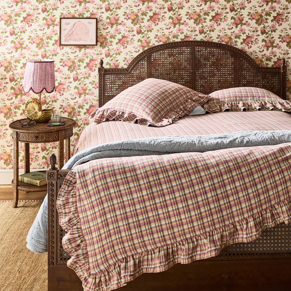 Marjorie Flannel Ruffle Duvet Cover &amp; Shams