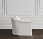Elodie Slipcovered Swivel Armchair