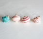 Cotton Mache Stripe Ornaments