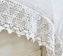 Daisy Linen Crochet Trim Duvet Cover &amp; Shams