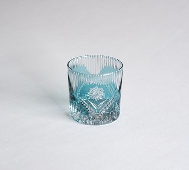 Blossom Antique Cut Double Old Fashioned Glass