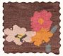 Daisy Floral Hand-Knotted Rug Swatch