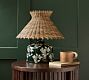 Laurel Floral Glass Table Lamp