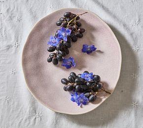 Pink Salgada Glazed Ceramic Serving Platter