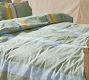 Colorful Stripe Cotton Linen Duvet Cover &amp; Shams