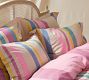 Colorful Stripe Cotton Linen Duvet Cover &amp; Shams