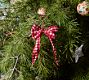 Red Gingham Bow Ornaments