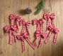 Red Gingham Bow Ornaments