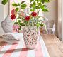 Red &amp; White Stripe Ruffle Table Runner