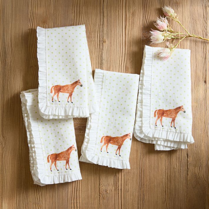 Dash the Horse Napkins, Set of 4