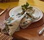Narcissus Linen Ruffle Napkins, Set of 4