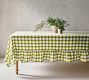 Gingham Linen Ruffle Tablecloth
