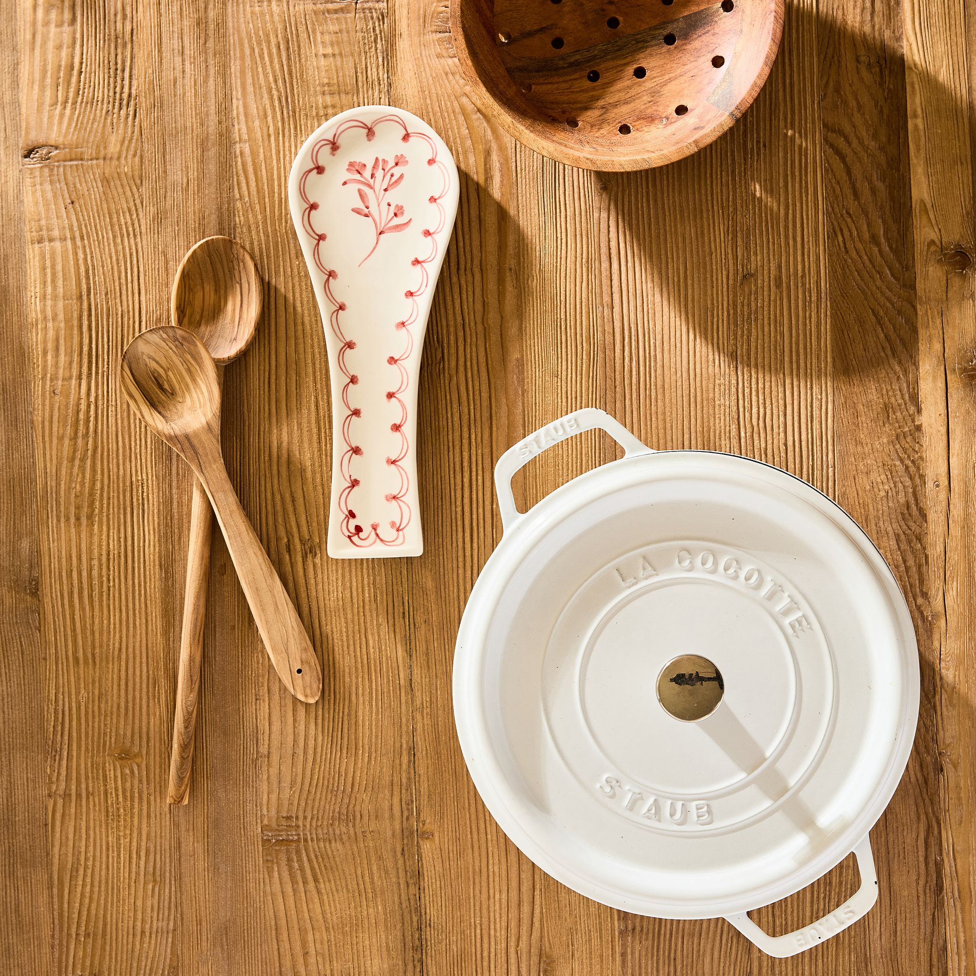 Hand-Painted Spoon Rest