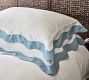 Maya Cotton Sateen Scallop Duvet Cover &amp; Shams