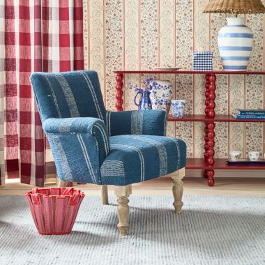 Red and Blue Living Room