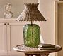 Laurel Floral Glass Table Lamp Base