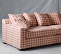 Hadley Upholstered Pink Plaid Sofa