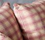 Hadley Upholstered Pink Plaid Sofa