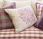 Floral Motif Embroidered Pillow Cover