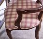 Verbena Pink Plaid Upholstered Dining Chair