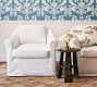 Elodie Slipcovered Swivel Armchair