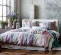 Colorful Stripe Cotton Linen Duvet Cover &amp; Shams