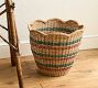 June Hand-Woven Seagrass Scallop Basket