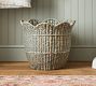 June Hand-Woven Seagrass Scallop Basket