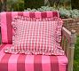Rory Plaid Ruffle Outdoor Pillow Cover
