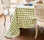 Gingham Linen Ruffle Tablecloth