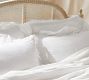 Linen Ruffle Crochet Duvet Cover &amp; Shams