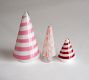 Candy Cane Stripe Glass Christmas Tree Set
