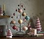 Candy Cane Stripe Glass Christmas Tree Set
