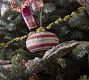 Cotton Mache Stripe Ornaments